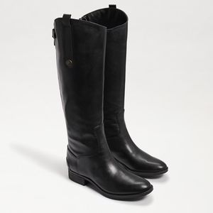 Sam edelman Penny wide calf black leather riding boots
